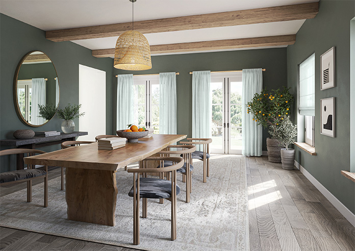 Livorno Voile, Pale Duck Egg - Made to Measure Curtains - Image 8